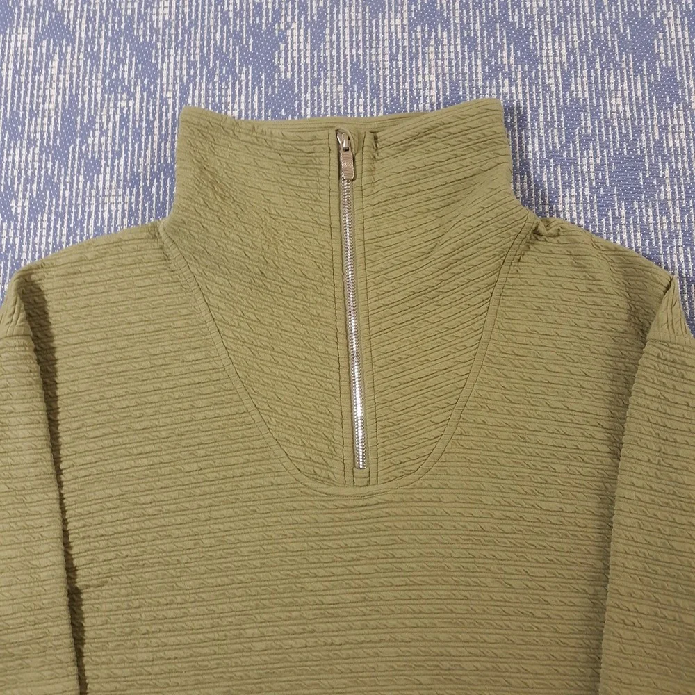 Lululemon Sweater Womens XS / S Green Pullover 1/4 Zip Oversized Relaxed Fit
